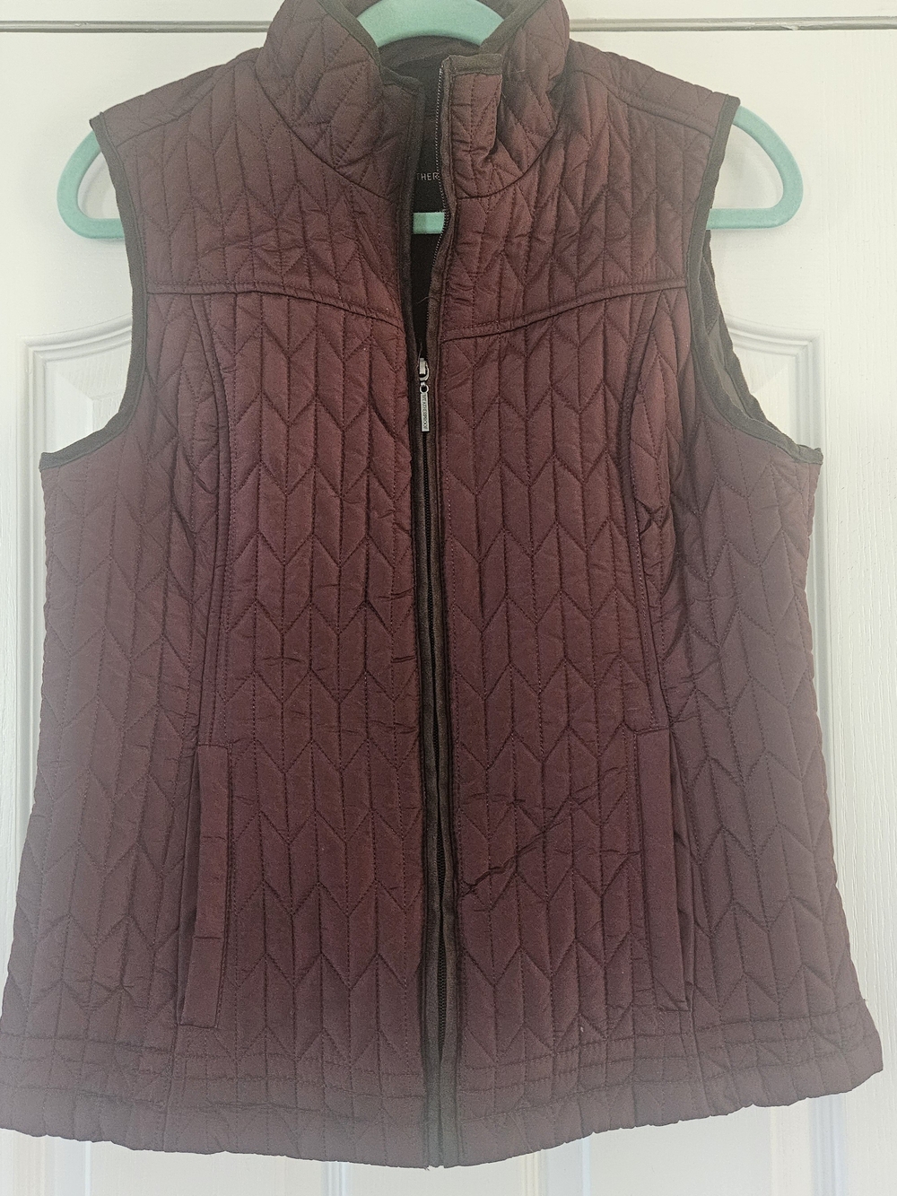 Weatherproof Quilted Burgundy Vest
